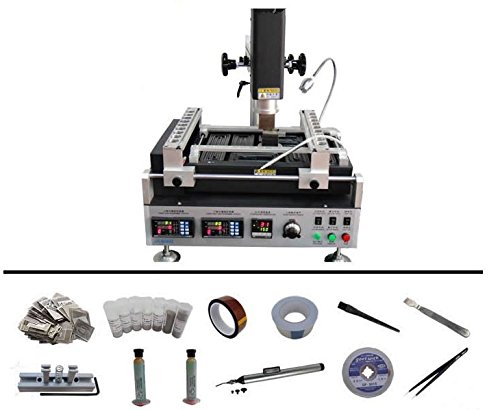GOWE Three Temperature zones lead free BGA rework station + Direct Heat Accessories kit
