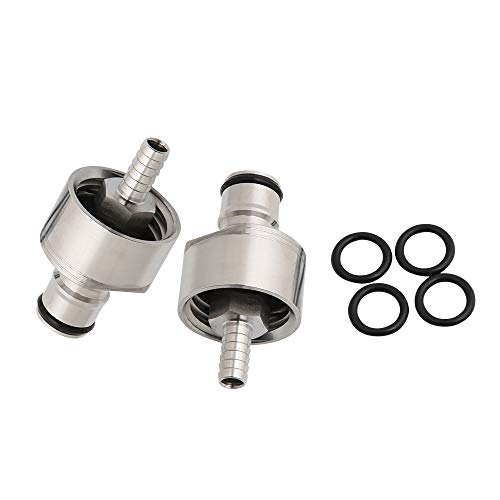 Semfeil Brew Homebrew Beer Stainless Steel Carbonation Cap Carbonator Fizzy Drinks Carbonation Cap For 2L Soda Pet Bottle Ball Lock Type CO2 Coupling Carbonate Soda Beer Fruit Juice Water