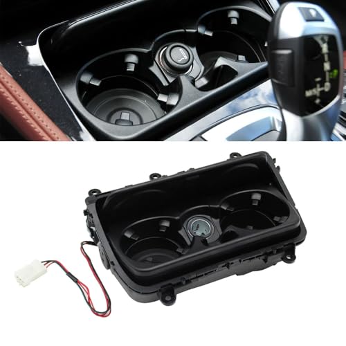 Goodithy Front Center Console Cup Holder Assembly, Drink Cup Holder Bracket Complete Replacement for BMW 5 Series F10 F11 LCI 520 523 525 528 (Model A)
