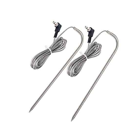 2-Pack Temp Meat Probe Replacement for Pit Boss Pellet Grills and Smokers, 3.5 mm Plug Thermometer Probes ，Compatible with Pit Boss Series Pellet Grill