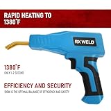 RX WELD Plastic Welder, 2 in 1 Plastic Welding Kit Repair Welder 1000PCS Hot Stapler for Car Bumper Cracks, Kayaks, Plastic Toys, Patent Number D1052628