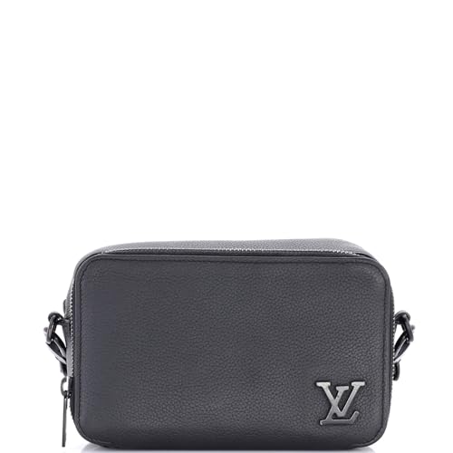 Louis Vuitton, Pre-Loved Aerogram Alpha Wearable Wallet Leather, Black