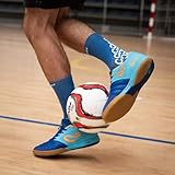 SENDA Ushuaia Club 2.0 Indoor Soccer, Court, and Futsal Shoes, Men's Size 9 / Women's Size 10, Light Blue