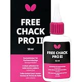 Butterfly Free Chack Pro II Table Tennis Glue - Perfect for Assembling Table Tennis Paddles - Comes with Sponges and Application Clip - Available in 50 mL, 90 mL, and 500 mL Quantities