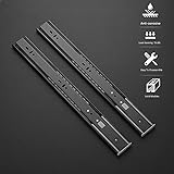 Ravinte 10 Pairs 20 Pack 22 Inch Full Extension Ball Bearing Drawer Slides Side Mount Soft Close Drawer Slides Drawer Glide