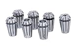 Accusize Industrial Tools 7 Pc Er-11 Collet Set, Range from 1/32'' to 1/4'', 0223-0735