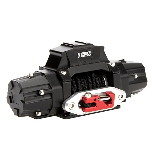 MEUS RACING RC 1/10 Winch with Dual Motor for Axial SCX10 Traxxas TRX4 Redcat Tamiya HPI D90 1/10 RC Crawlers