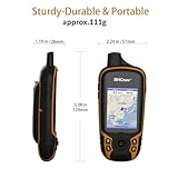 BHCnav NAVA F30 Handheld GPS Units,Colorful Map Handheld GPS Navigation Device,Land Accuracy Surveying GPS Equipment for Outdoor Hiking Hunting Traveling Adventures