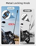 Vamson Motorcycle Camera Mount Kit for Insta360 X4, X3, X2, RS & GoPro - 63” Aluminum Alloy Invisible Selfie Stick with Metal Knobs, Perfect for Cycling Video Recording & Vlogging