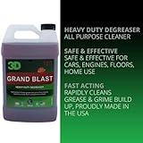 3D Grand Blast Heavy Duty Degreaser - All Purpose Cleaner Safe & Effective for Cars, Engines, Floors, Home Use - Rapidly Cleans Grease & Grime Build Up 1 Gallon