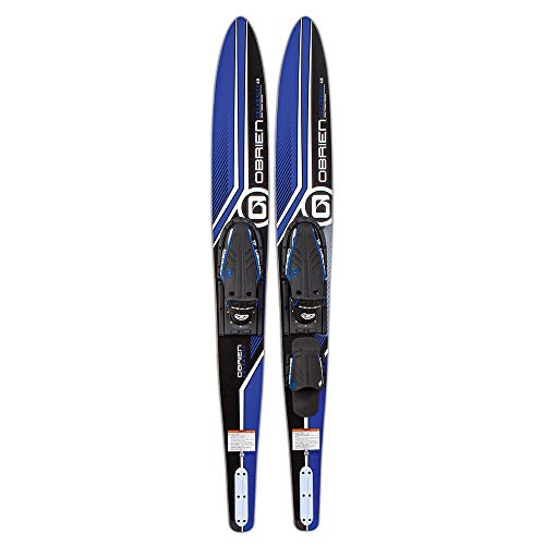 O'Brien Watersports Adult Water Skis, Celebrity Ski Combo for Beginners & Up, 68", Blue