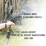 Sanlida Hermit 10 ILF Hunting Recurve Bow Kit for Adults 60" 30-45 Lbs Archery Recurve Bow, CNC ILF Riser, Carbon & Graphite Foam Core ILF Limbs, RH Only, Limited Life-time Warranty (45 Lbs)