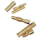 100PCS 2mm 3.5mm 4mm Female Male Gold Banana Bullet Connector Plug for RC Battery ESC Motor Wire Plug