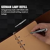 TACRAY Titanium Bolt Action Mini Pen, Pocket Size EDC Pen, Mini Keychain Pen, Small Lanyard Clip Pen with Short-sized LAMY Brand Refill