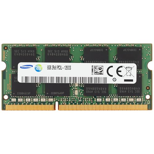 Samsung 8GB DDR3/DDR3L 1600MHz PC3L-12800 (PC3-12800) CL11 SODIMM 2Rx8 Dual Rank 1.35V 204-Pin Laptop, Notebook RAM Memory