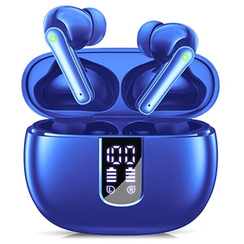 Ear Buds Wireless Earbuds - Bluetooth 5.3 Headphones (48H Playback) Built in Mic with LED Display Charging Case, IP7 Waterproof Earphone for iPhone Andriod Phones Laptop Sports Workout