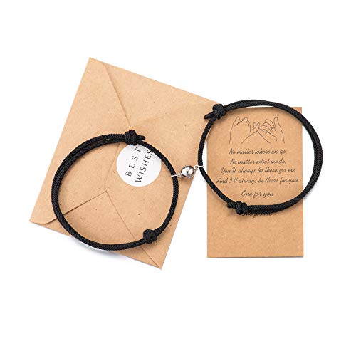 Tarsus Couples Bracelets, Mutual Attraction Matching Bracelet Couple Gifts for Lovers Boyfriend Girlfriend Women Men His and Her