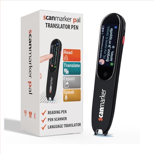 Scanmarker Pal - Translation Pen & Reading Pen for Language Learners, Dyslexia & Learning Difficulties | Translator Pen for 100+ Languages