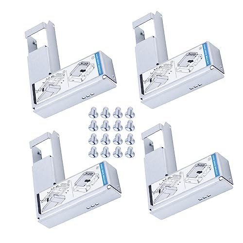 Pack-4 2.5" 9W8C4 Y004G SSD Adapter Bracket for DELL 3.5" F238F G302D X968D F9541 SAS SATA Hard Drive Caddy Tray Enclosure with Screws
