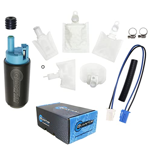QFS OEM In-Tank Fuel Pump Replacement for Suzuki GSX-R750 R600 R1000, Hayabusa 1300, SV650 1000 Intruder 800 1500 Volusia 800 V-Strom 650 1000 VZ800, 2001-2019, 15100-01H00 15100-41G00 15100-15H00