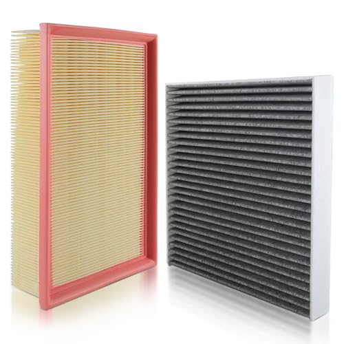 GoaMotors Engine Air Filter and Cabin Air Filter Replacement Compatible with Volkswagen Jetta 2019-2024 L4 2.0L Tiguan 2018-2021 L4 2.0L, Replace 5Q0-819-644, 5Q0129620B