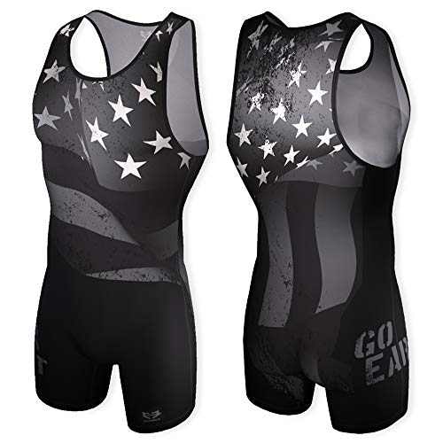 GO EARN IT Black Flag Singlet Youth Small (40-50lbs.)