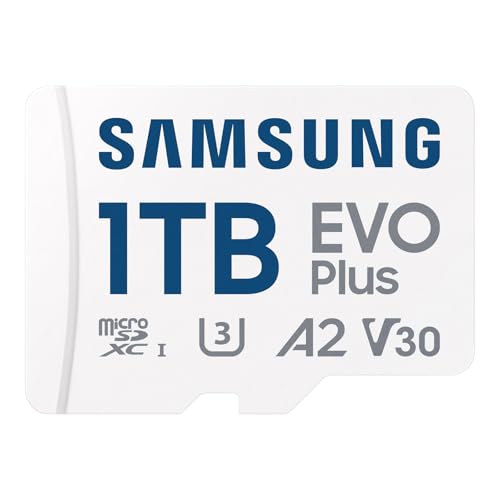 Samsung EVO Plus Micro SD Card, 1 TB, Maximum Transfer Rate 160 MB/s microSDXC, UHS-I U3, Nintendo Switch, Operation Verified, MB-MC1T0SA-IT/EC