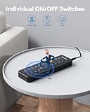 Powered USB Hub, Wenter 11-Port USB Splitter Hub (10 Faster Data Transfer Ports+ 1 Smart Charging Port) with Individual LED On/Off Switches, USB Hub 3.0 Powered with Power Adapter for Mac, PC