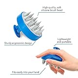 Nizoral Hair Shampoo Brush with Soft Silicone Scalp Massager Brush Head, for All Hair Types, Deep Cleanses Scalp and Removes Dead Flaky Skin and Residue