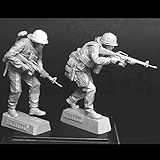 Risjc 1:35 Vietnam War US Army Resin Soldier Model (2 Persons) unpainted and unassembled Miniature Model kit/R54983