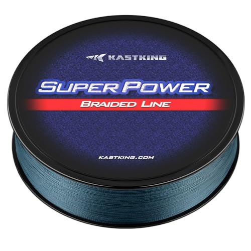 KastKing SuperPower Braided Fishing Line,Low-Vis Gray,8 LB,327 Yds