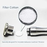 Microdermabrasion Filter, 100Pcs Microdermabrasion Cotton Filters Replacement Round Filtering Pad Facial Vacuum Filters Accesories for Beauty Machine (20mm)