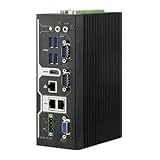 Tres-5610 fanless DIN Rail Embedded System Industrial Computer Supports Intel lingsong X7 / Celeron Processor