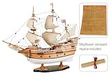 SAILINGSTORY Wooden Model Ship Mayflower 1/60 Scale Replica Sailing Ship Model Sailboat Decor