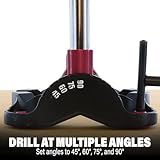 Milescraft 1318 DrillMate Portable Drillling Guide – Precision Drilling Jig Attachment for Drilling Angled or Straight Holes, Adjustable Drill Guide Attachment, Portable Drill Press with 3/8” Chuck