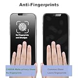 SHANG PIN JIA Matte Privacy Screen Protector for iPhone 14/iPhone 13Pro /13 Screen Protector Privacy Glass Anti-Glare,Anti-Spy Tempered Glass Film,Smooth and Responsive Touch Anti-Scratch