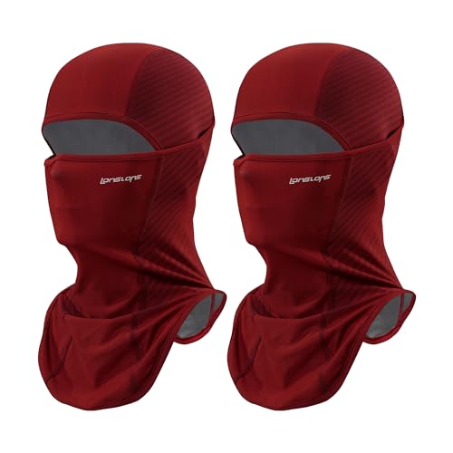 LONGLONG Balaclava Face Mask- 2 Pcs Sun Protection Mask Dustproof, Breathable Summer Full Face Cover for Motorcycle, Cycling