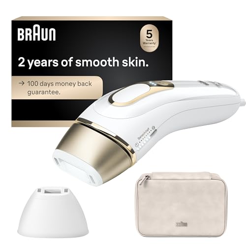 Braun Smart IPL, Silk·Expert Pro 5: at Home Laser Hair Removal for Women and Men, Permanent Visible Hair Reduction in Hair Regrowth for Body & Face, with Venus Swirl Razor, Corded, IPL5137