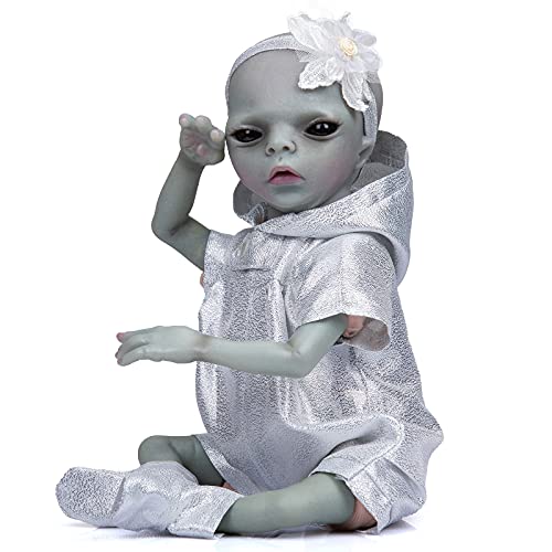 Anano 17 Inch Realistic Reborn Elf Doll - Lifelike Fairy Alien Baby Toy, Silicone Vinyl, Pink (No Assembly Required)