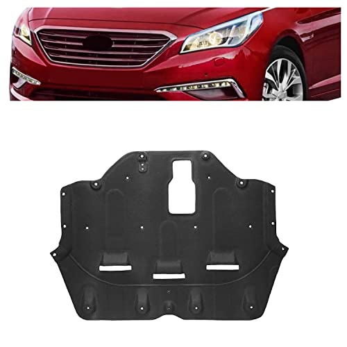 ECOTRIC Engine Splash Shield Compatible with 2015-2017 Hyundai Sonata Front Lower Engine Cover Flocking Process Replacement for 29130C1000 29130C2100 HY1228188