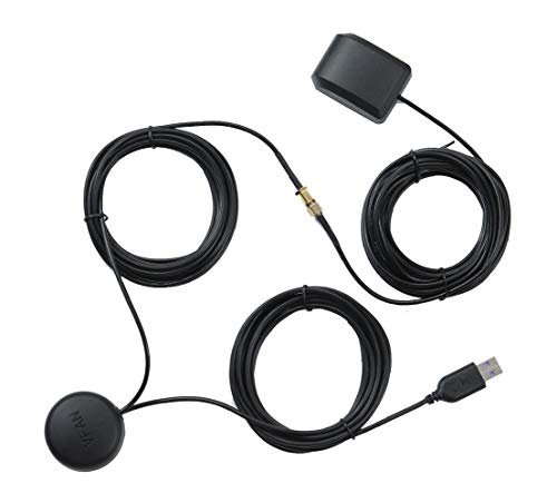 VFAN GPS Signal Booster Amplifier Signal Strength Active Antenna for Car/Trucks/Indoor Use, Gain 30 dB, with Magnetic Base and Waterproof