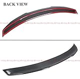 Real Carbon Fiber PSM Style Highkick Duckbill Trunk Spoiler Wing Compatible for 2007-2015 G25 G35 G37 Q40 Sedan