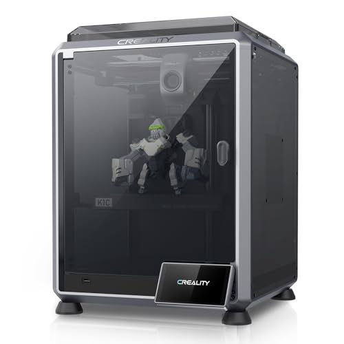 Creality K1C 3D Printer, 2024 New Version 3D Printers with 600mm/s Fast Printing Speed and Clog-Free Direct Extruder, Support 300℃ Printing and Carbon Fiber Filaments, Auto Leveling and AI Camera