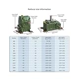 WPA WPS WPO WPX40 50 60 70 80 100 Gearbox Iron Shell Worm Gear Reducer Small Motor Transmission Gears Reduction Box(60-1,WPX70)