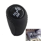 Gear Lever Manual Gear Shift Knob Boot Cover Gaiter Lever Shifter Handle Stick for Toyota Hilux for Fortuner MK6 MK7 2011-2014 4WD(Black)