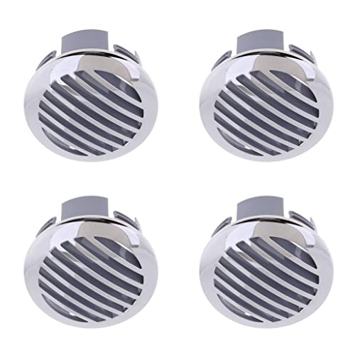 Kesoto 4 Pcs 3-inch/76mm Marine Grade 316 Stainless Grill Vent Cover for RV Boats - 81932SS-HP (Silver)