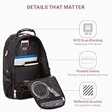 SwissGear 1900 Scansmart TSA 17 Laptop Backpack, Black, 19-Inch