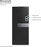 Dell Optiplex 7050 MT Tower Desktop Computer PC i7 w/ RX550 Graphics Card for Gaming and Business, 7050 Tower Computer Core i7-6700, 32GB RAM, 512GB SSD, RGB Keyboard, 4K Support, Win10 pro(Renewed)