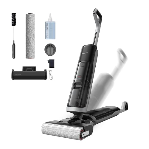 DREAME H14 Pro Wet Dry Vacuum Cleaner, 180° Lie-Flat Vacuum Mop, 140°F Washing and Fast Hot Air Drying, Powerful 18kPa Suction Floor Cleaner Machine, Easy GlideWheel Movement, Smart App Control
