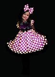 Disguise costumes Disguise Mickey Mouse Clubhouse Pink Minnie Glow in the Dark Dot Dress Costume ,Pink/White ,X-Small 3T-4T